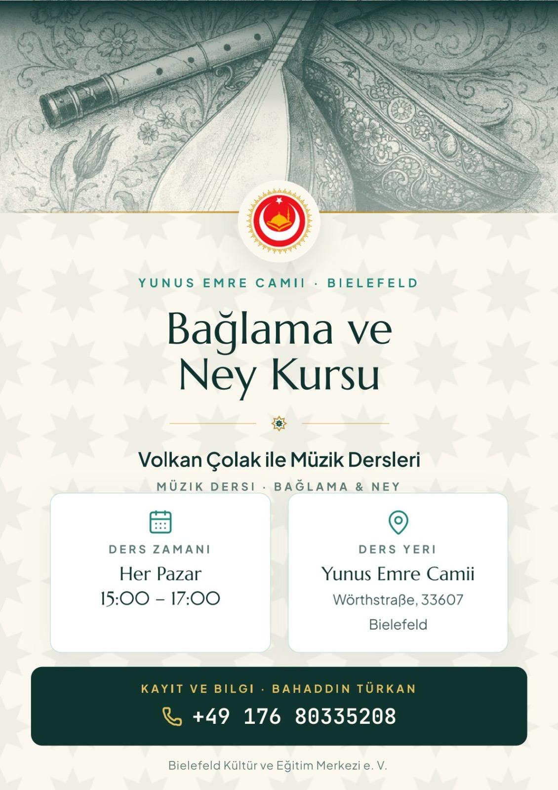 Baglama ve Ney Kursu